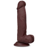 LIKETRUE Gode réaliste Slidy Cock 15 x 4cm Marron